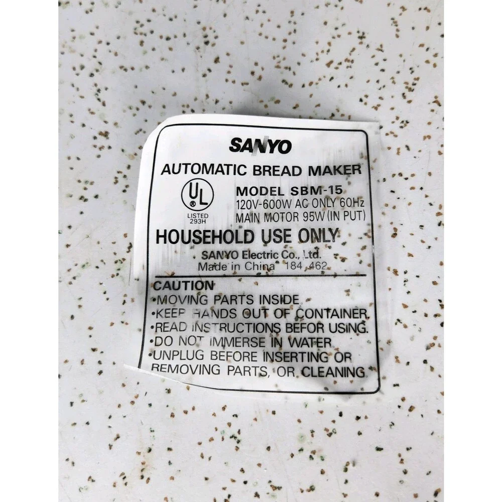 Sanyo Bread Maker Machine Model SBM-15 Replacement Pan Only
